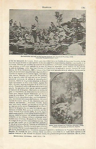 LAMINA ESPASA 17285: Obras de Pradilla Ortiz