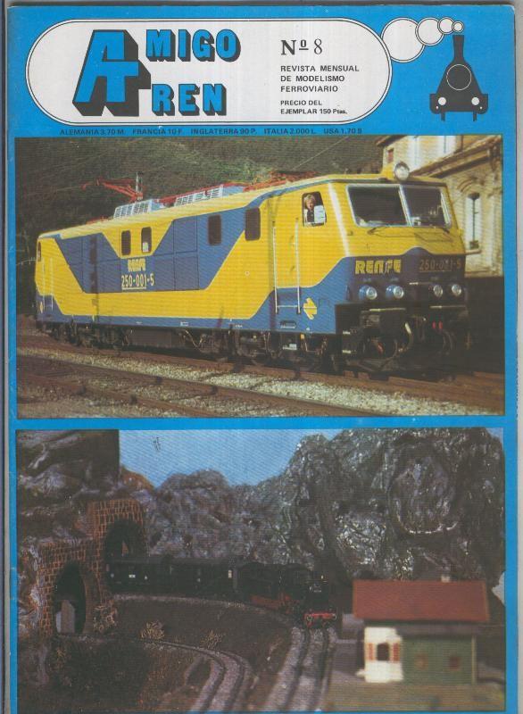 Amigo Tren; revista mensual de modelismo ferroviario numero 08 (1982)