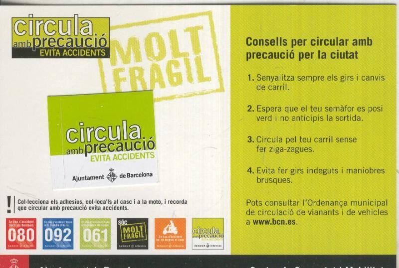 Postal 006069 : Publicitaria Campaña de Trafico