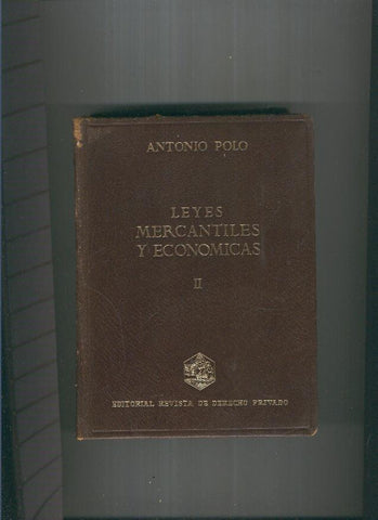 Leyes mercantiles y economicas Tomo II