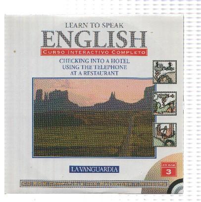 CD-Rom: LEARN TO SPEAK ENGLISH, Numero 03: Curso interactivo Completo (La Vanguardia)