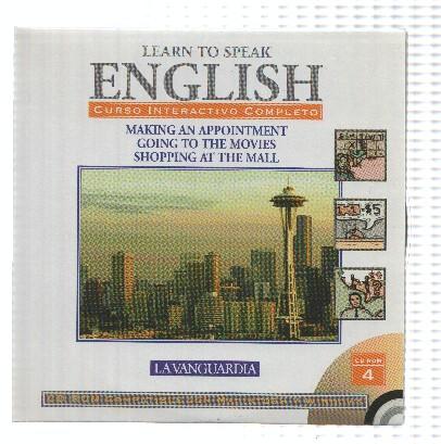 CD-Rom: LEARN TO SPEAK ENGLISH, Numero 04: Curso interactivo Completo (La Vanguardia)