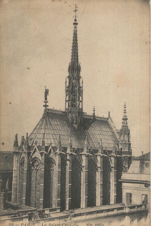 Postal B/N 0086 : La Sainte Chapelle de Paris