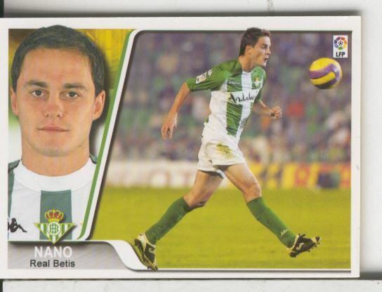 Cromos: Liga 2007-2008: Real Betis numero 275: Nano
