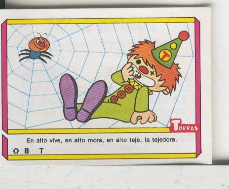 Cromo: Quien dijo, coleccion recreativa de chocolates Torras numero 38
