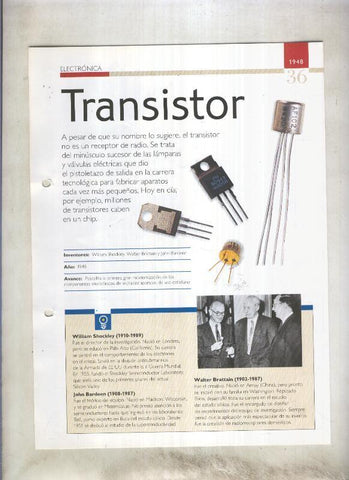 Transistor:  son 4 paginas y 