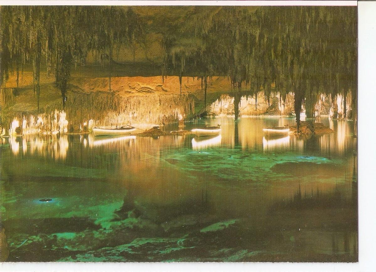 Postal 038728 : Cuevas del Drach. Porto Cristo - Mallorca. Lago Martel vista parcial