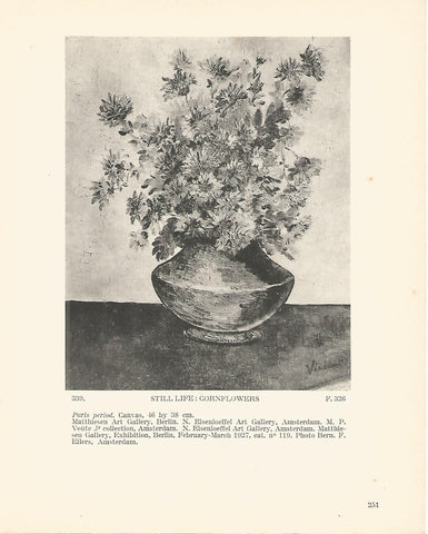 LAMINA 1316: VAN GOGH. Cornflowers