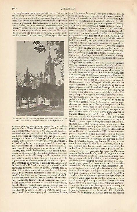 LAMINA ESPASA 6028: Panteon Nacional de Venezuela