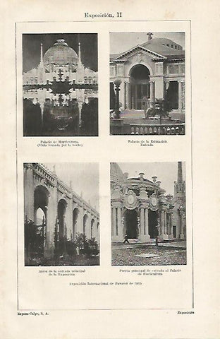 LAMINA ESPASA 16468: Exposicion Internacional de Panama de 1915