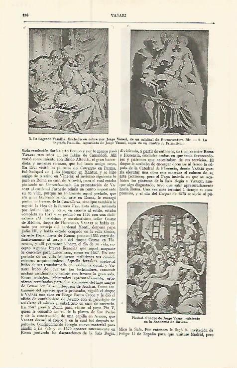 LAMINA ESPASA 17336: Obras de Vasari