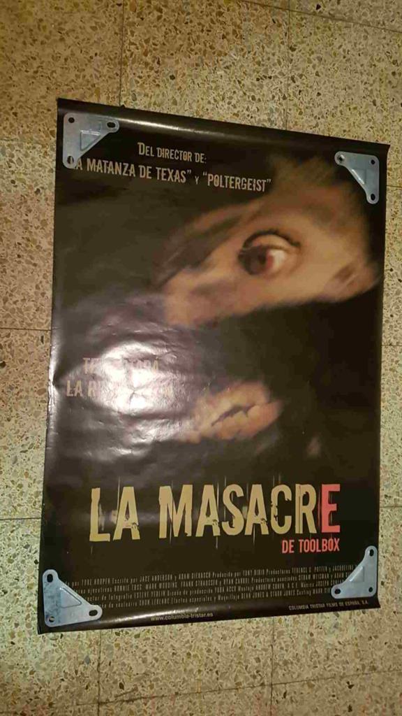 Poster de cine: La masacre de Toolbox, del director de Poltergeist y la matanza de Texas