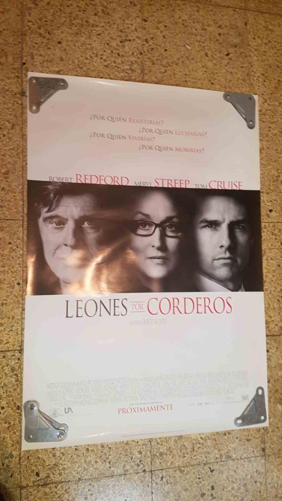 Poster de cine: Leones por corderos con Robert Redford, Tom Cruise y Meryl Streep
