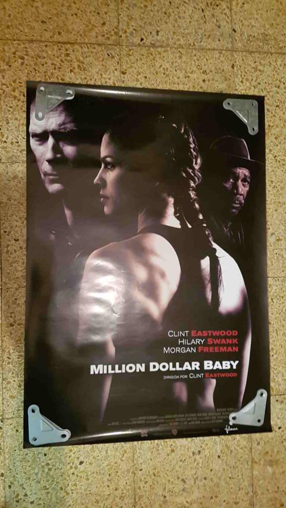 Poster de cine: Million Dollar Baby con Clint Eastwood, Hilary Swank, Morgan Freeman