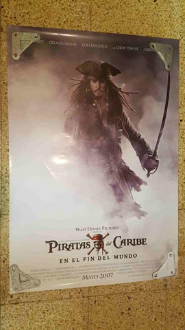 Poster de cine: Piratas del Caribe en el fin del mundo con Johnny Depp, Orlando Bloom, Keira Knightley