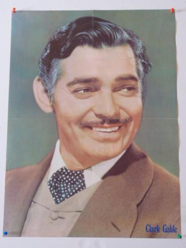 Poster cine: Clark Gable, en la otra cara imagen de Rita Hayworth