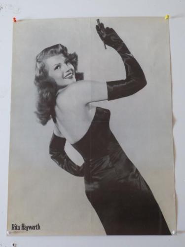 Poster cine: Clark Gable, en la otra cara imagen de Rita Hayworth