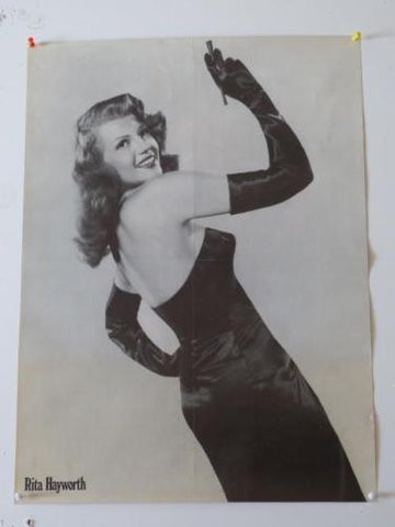 Poster cine: Clark Gable, en la otra cara imagen de Rita Hayworth
