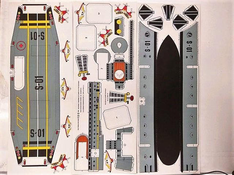 RECORTABLES SALVATELLA : PORTAAVIONES - Grandes Recortables de Facil Construccion