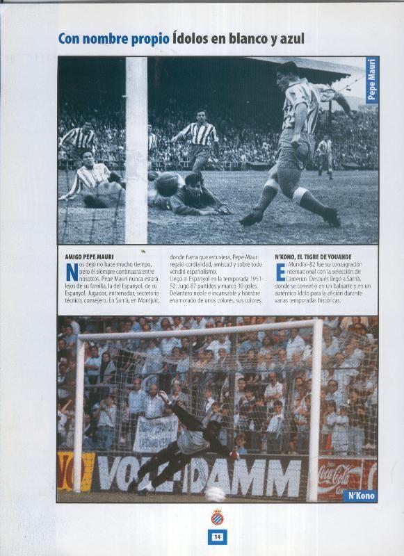 Espanyol Lamina 05: Pepe Mauri y N ´kono