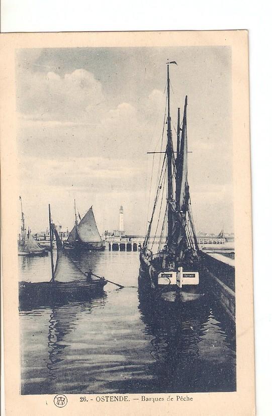 Postal 027266 : Ostende. Barques de Pêche