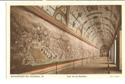 Postal 027443 : Monasterio del Escorial, 29. Sala de las Batallas