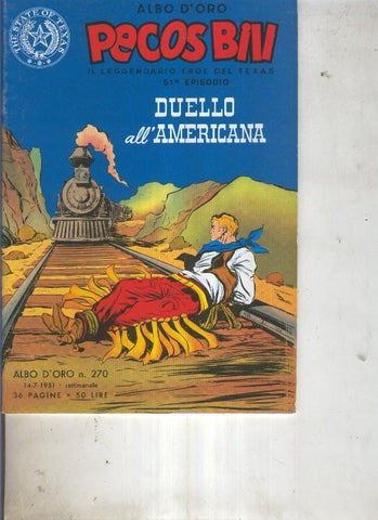 Pecos Bill numero 270 Duello all americana