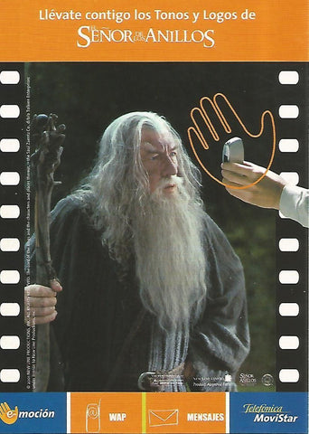 Postal publicitaria 52417: El Señor de los Anillos. Movistar