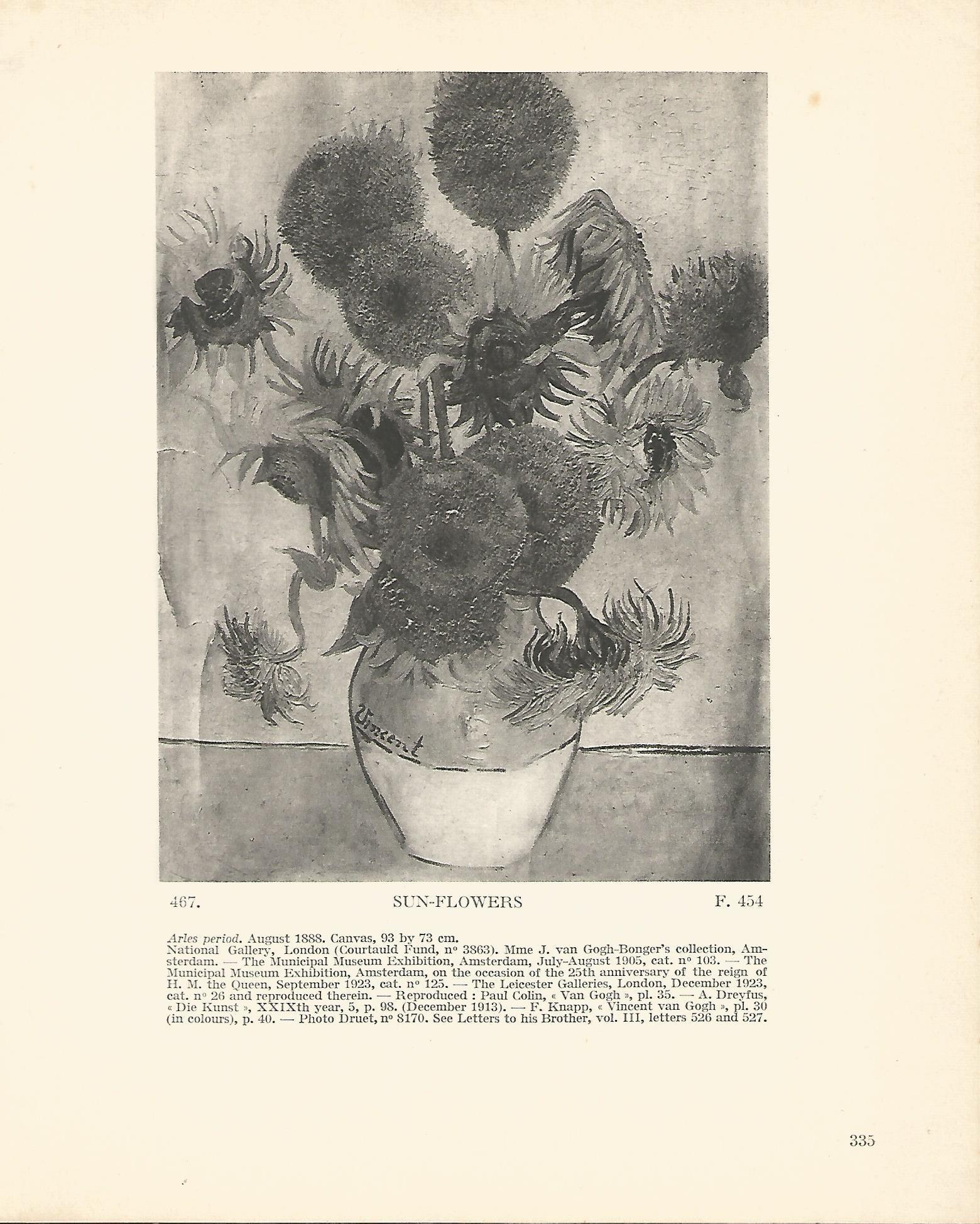 LAMINA 1361: VAN GOGH. Sunflowers