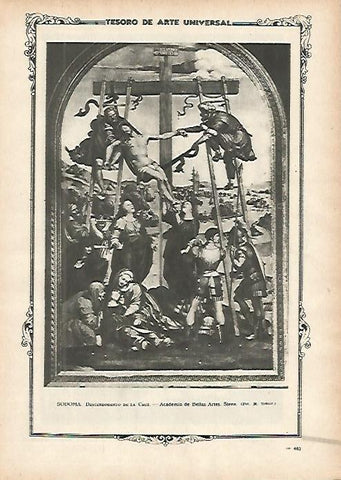 LAMINA 1456. SODOMA. Descendimiento de la cruz