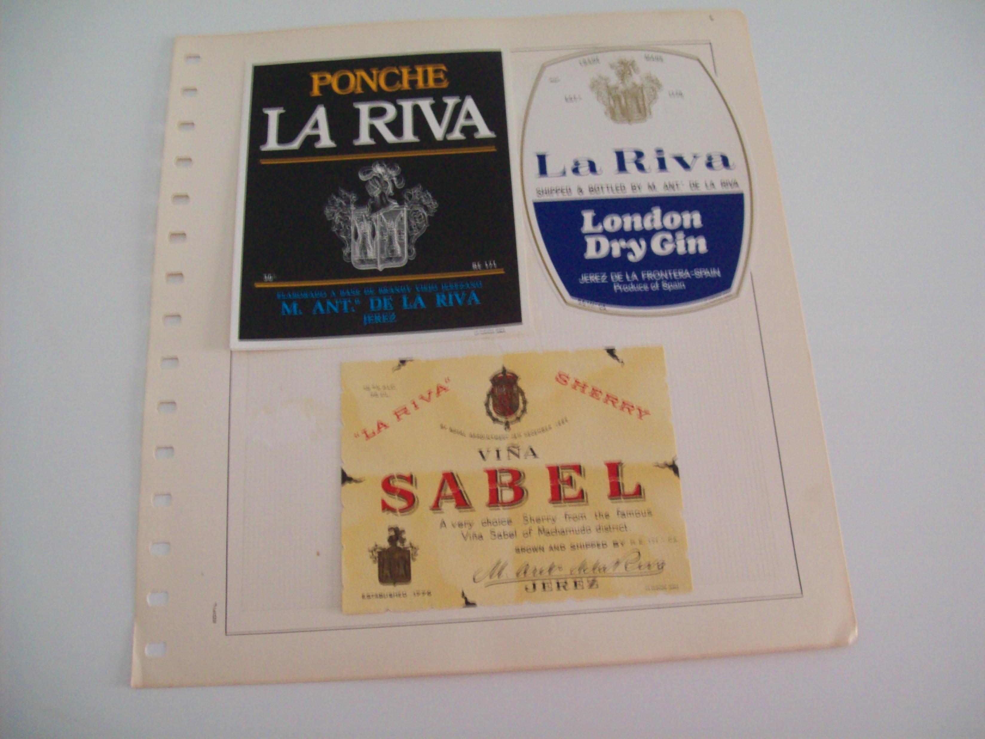ETIQUETA LICOR 2318: Ponche La Riva Viña Sabel