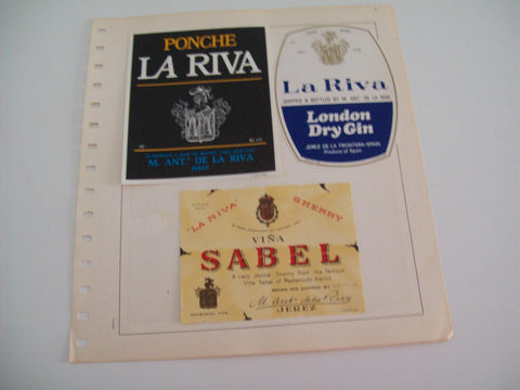 ETIQUETA LICOR 2318: Ponche La Riva Viña Sabel