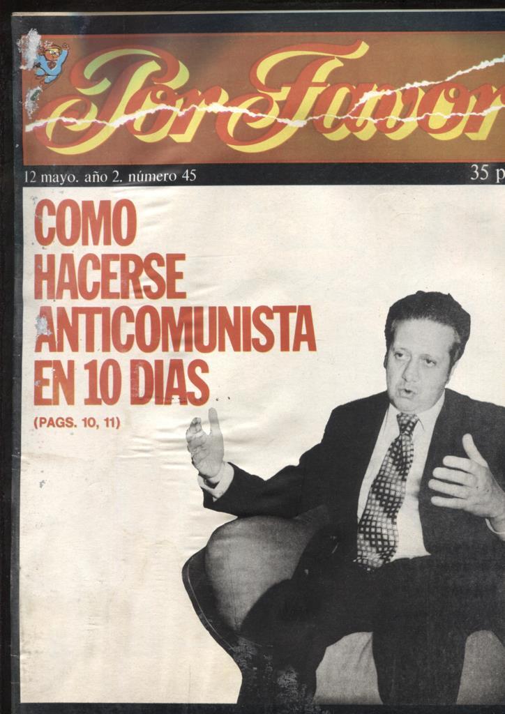Por Favor numero 045,  12 mayo 1975: como hacerse anticomunista