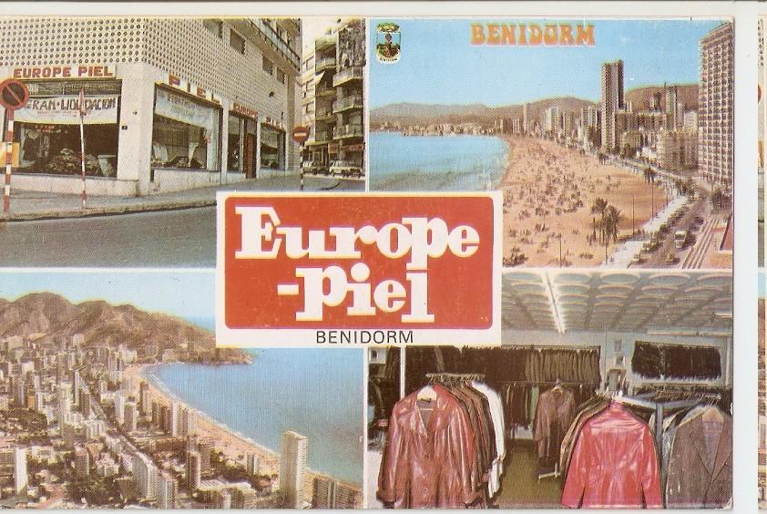 Postal 044671 : Benidorm - España. Europe-piel