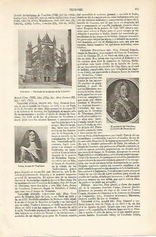 LAMINA ESPASA 5994: Iglesia de la Trinidad de Vendome Francia