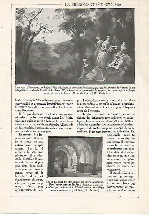 LAMINA 3871: LANCRET: LA PRIMAVERA