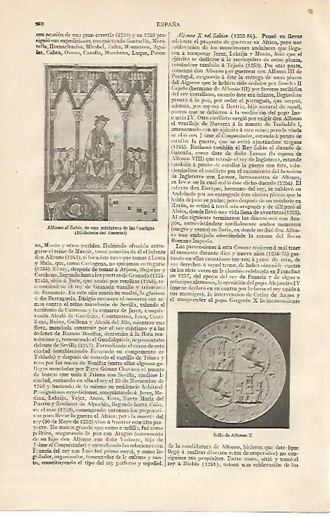 LAMINA ESPASA 10289: Sello de Alfonso X