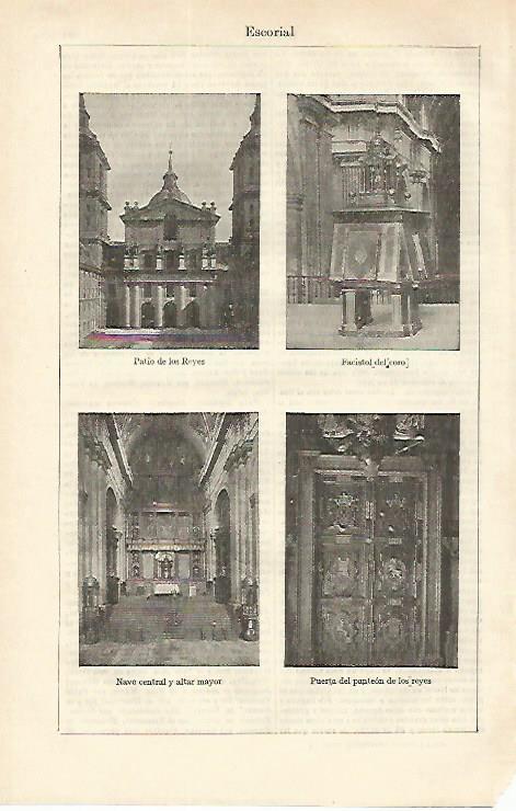 LAMINA ESPASA 16604: Monasterio de El Escorial