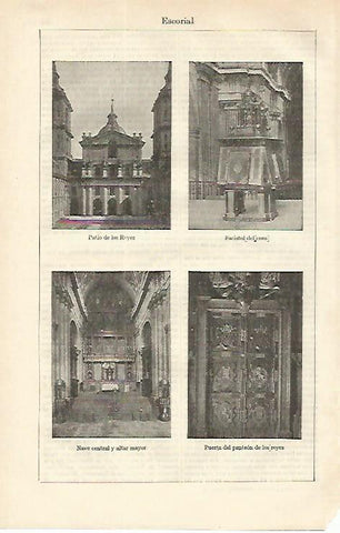 LAMINA ESPASA 16604: Monasterio de El Escorial