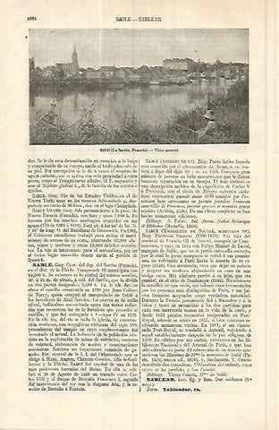 LAMINA ESPASA 17119: Vista general de Sable Francia