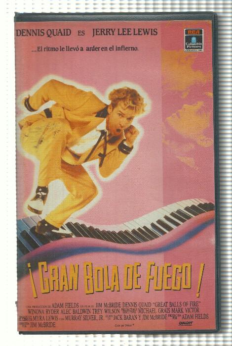 VHS-Cine: GRAN BOLA DE FUEGO - Dennis Quaid  