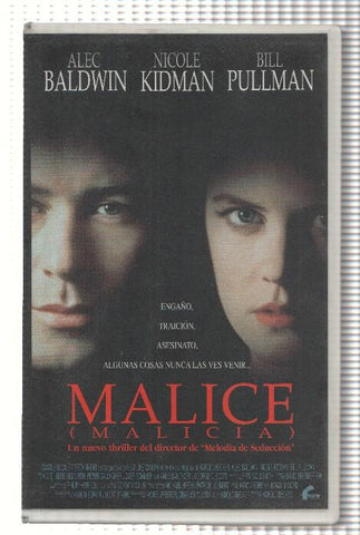 VHS-Cine: MALICE, Malicia - Nicole Kidman