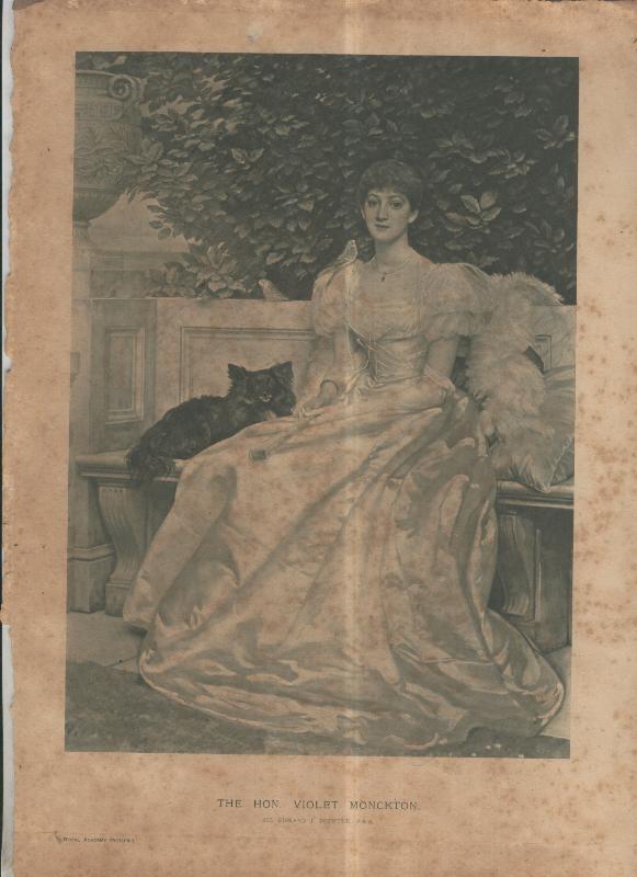Lamina 001: The Hon Violet Monckton de Sir Edward J.Poynter P.R.A.