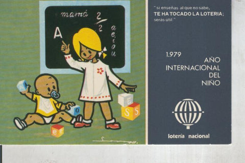 Postal 011052: Loteria Nacional: 1979 año internacional del niño