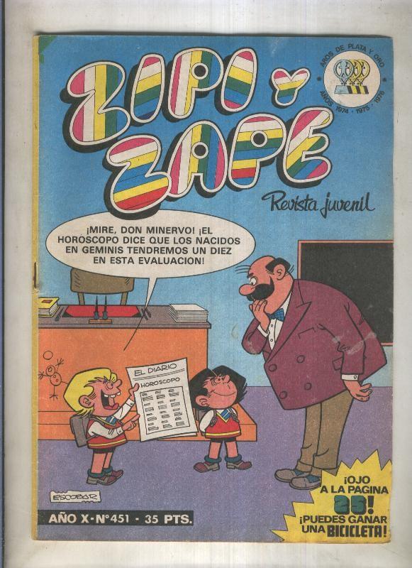 Zipi y Zape semanal numero 451 (numerado 3 en trasera)
