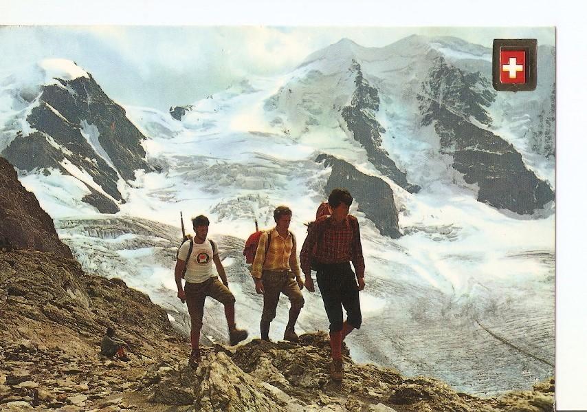Postal 025562 : Cinco Continentes. Diavolezza (Suiza)