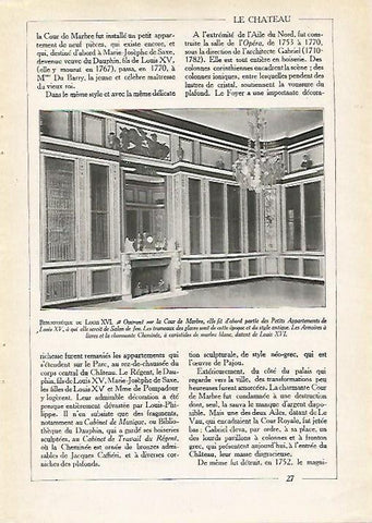 LAMINA 3711: VERSALLES. BIBLIOTECA DE LUIS XVI
