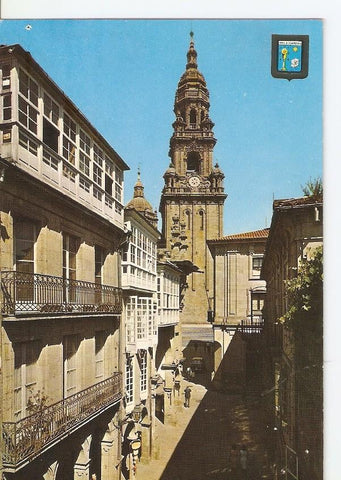 Postal 030351 : Santiago de Compostela Rua del Villar. Catedral. Torre del Reloj