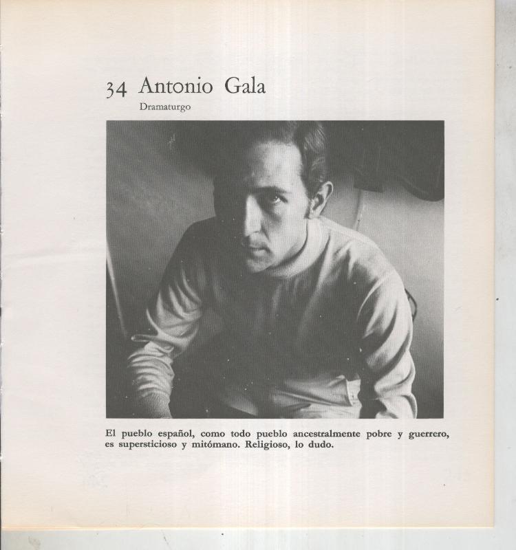 Ficha 034: Antonio Gala: Dramaturgo