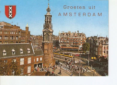 Postal 020865 : Amsterdam Mutplein met Munttoren